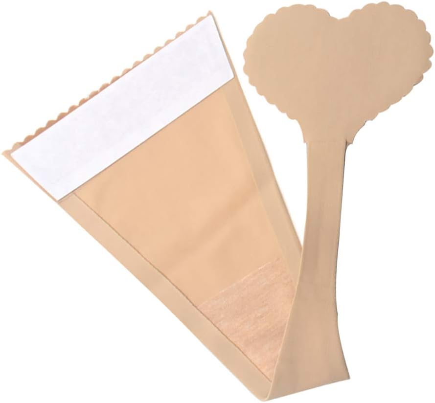 Amosfun C-String Invisible Panty Heart C Shape Thongs No-line Strapless Panty Underwear for Women L
