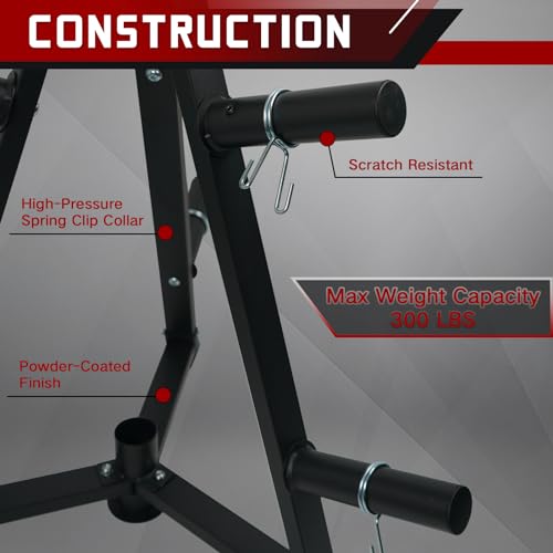 GLFERA Weight Plate Rack, Olympic Weight Tree for 2-Inch Plates, Weight Plate Holder for Home Gym, Heavy Duty Weight Plate Storage