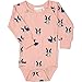 Produktbild GEGGAMOJA Bio Bamboo Body Long Sleeve Bambus Babybody für Mädchen Rosa Rabbit (74/80)