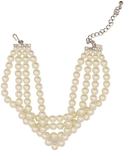 Kenneth Jay Lane パールチョーカーネックレス, フェイクパール, 宝石なし。