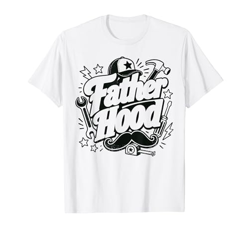 Father Hood Funny Dad Busy Life Retro Comic New Daddy T�V���c