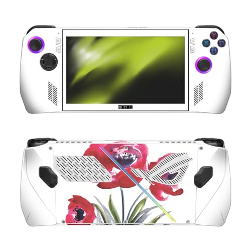 Art Vinyle Autocollant Head Case Designs pour ASUS ROG Ally Motif Mai Autumn Red Flowers