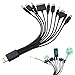10-in-1 Universal Charging Cable,10 in 1 Universal Phone Charger Cable, Multi-Head USB Charger Cable Compatible with Samsung/LG/Huawei/ZTE/Sony/...