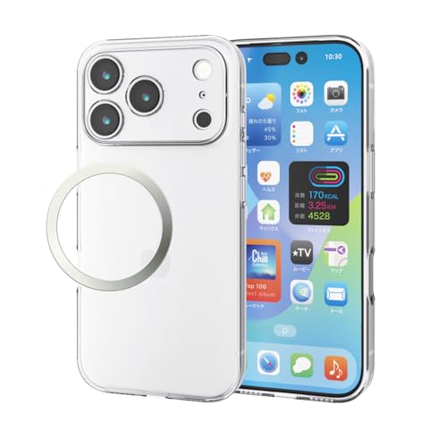 エレコム iPhone 17 Pro ケース カバー クリア 極限設計 薄型 ソフト TPU 耐衝撃 衝撃吸収 ストラップホール付き シンプル メタルステッカー付属 クリア PM-A25CUCTKCR