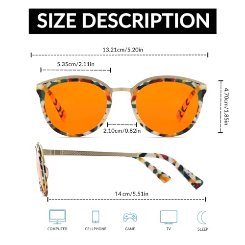 Image of 99.9% Blue Light Blocking Glasses, AR Coating, Computer Screens Gaming for Men Women, Stop Eyestrain, Better Sleep