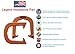 Legend Professional Pitching Horseshoes - Rustic Bronze Finish - NHPA Sanctioned for Tournament Play - Drop Forged Construction - One Pair (2 Shoes) - Medium Weight