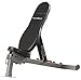 POWERBLOCK Sport Bench, Workout Bench, 5 Position Adjustable Bench & Seat, Built-in Wheels & Handle Kit, Innovative Workout Equipment, Home & Commercial Gyms Silver
