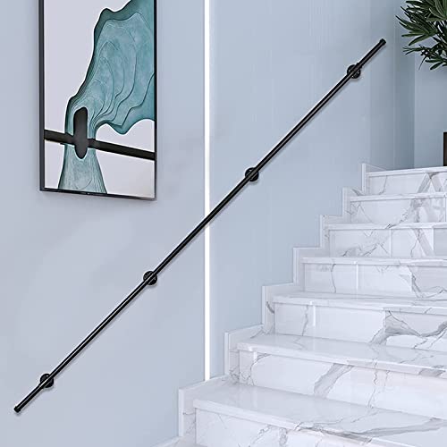 Rampe d'escalier et main courante en métal noir pour un design industriel chic