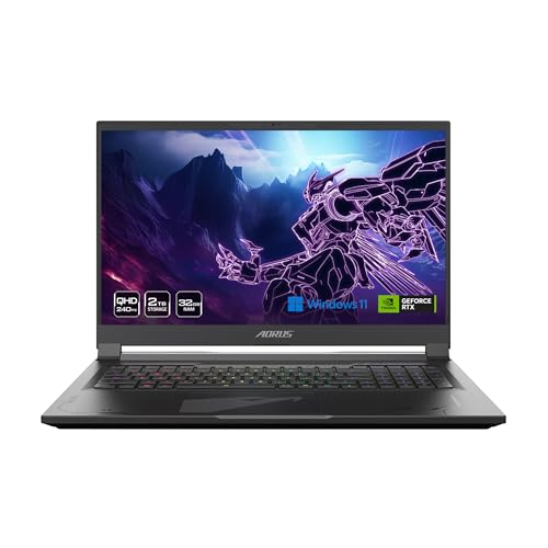 GIGABYTE - AORUS 17X (2024) Gaming Laptop - 240Hz 2560x1440 QHD - NVIDIA GeForce RTX 4080 - Intel i9-14900HX - 2TB SSD with 32GB DDR5 RAM - Windows 11 Home AD (AORUS 17X AXG-64US665SH)