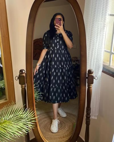 Image of Women's Rayon Printed Anarkali Kurta for Women and Girls, Regular Wear