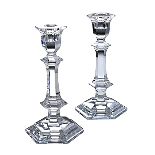 Baccarat Harcourt Candle Stand Pair