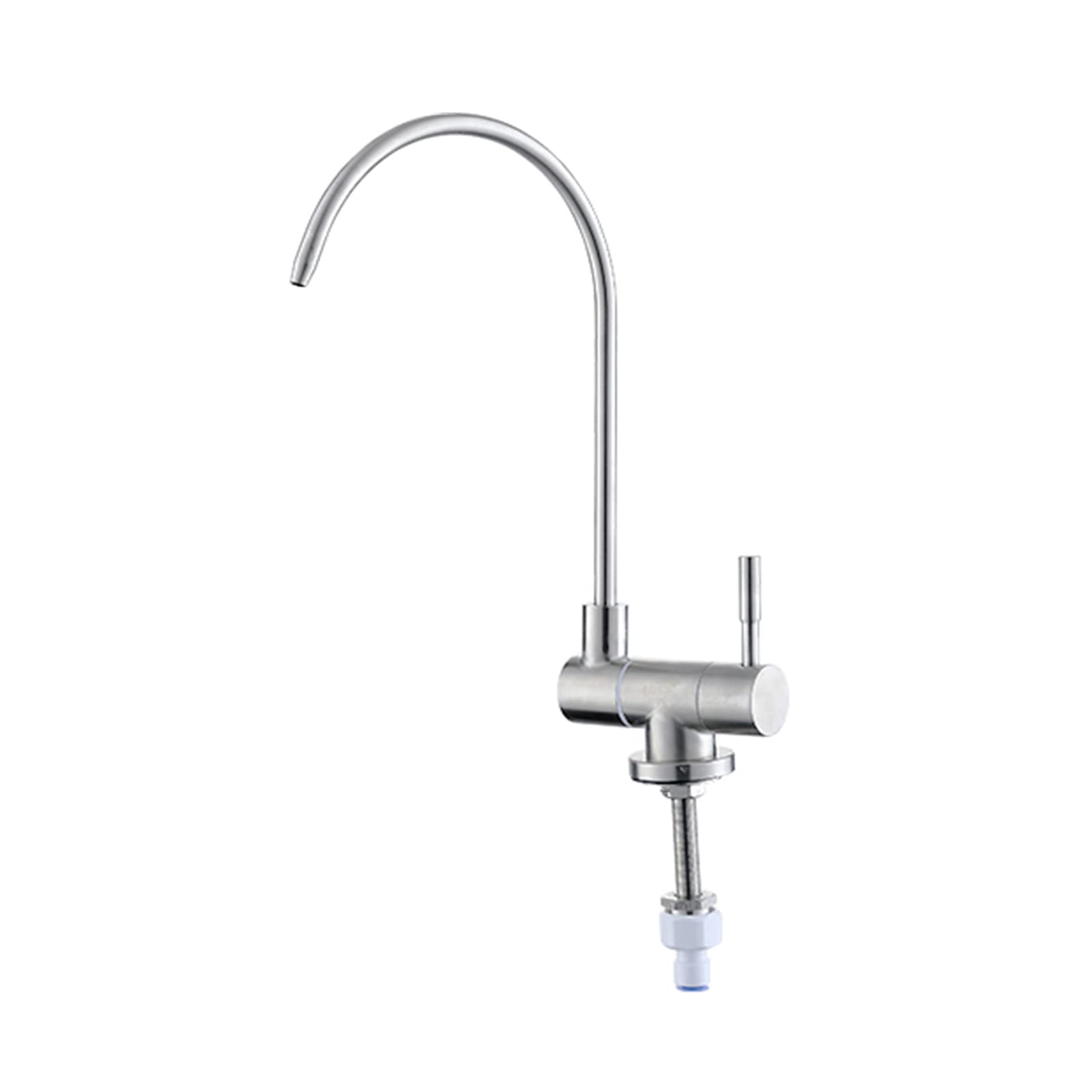 Robinet cuisine rabattable brossé face fenêtre pour eau purifiée osmoseur