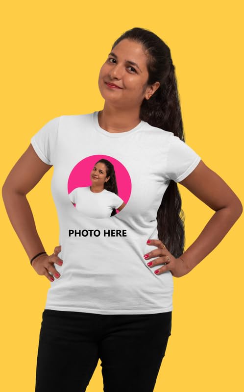 Image of THEWHOOP Personalized Custom Print Round Neck White Polyester Kids and Adults T-Shirts for Boys, Girls, Men, Women
