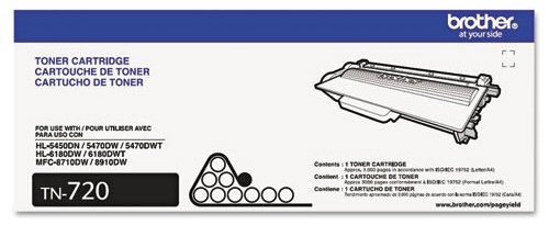 BROTHER BR HL-5450DN, 1-SD YLD BLACK TONER TN720 by BROTHER