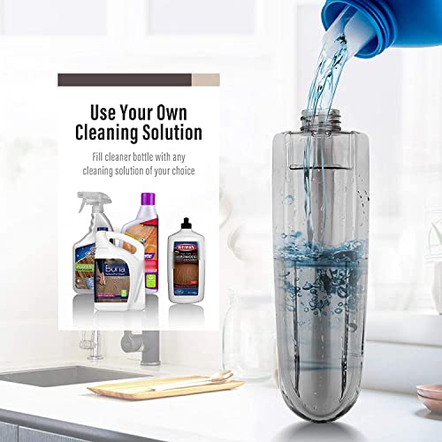 Spray Mop for Floor Cleaning, Floor Mop with a Refillable Spray Bottle and 3 Washable Pads, Flat Mop for Home Kitchen Hardwood Laminate Wood Ceramic Tiles Floor Cleaning (Brown) - Thumbnail 4