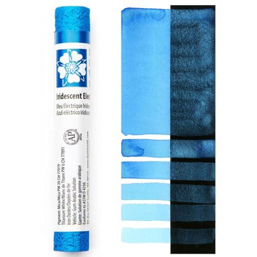 Daniel Smith Stick 53 Aquarelle irisée El Blue texture sans gaspillage