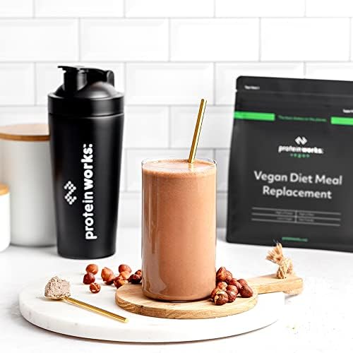 Protein Works - Vegan Diet Meal Replacement Shake | 100 Percent Plant Based | Immunity Boosting Vitamins | Affordable, Healthy and Quick | Chocolate Silk | 1 kg