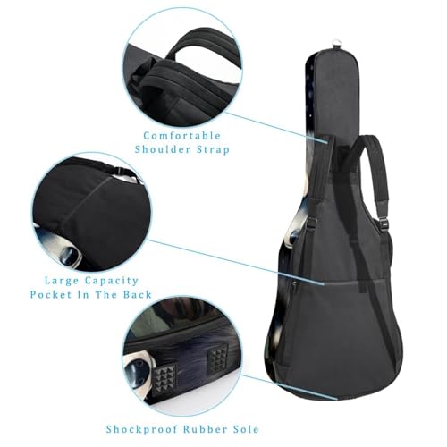 JRHEJTFZ Housse pour guitare acoustique de 1,9 cm d’épaisseur – Imperméable – Durable et élégant – Petit raton laveur, Multicolore 5., 42.9×16.9×4.7 in, Motif imprimé tendance - Les Beatles, Paul McCartney, John Lennon, RIngo Starr, George Harrison JRHEJTFZ Housse pour guitare acoustique de 1,9 cm d'épaisseur - Imperméable - Durable et élégant - Petit raton laveur, Multicolore 5., 42.9x16.9x4.7 in, Motif imprimé tendance – Image 4
