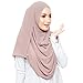 LMVERNA Chiffon Hijab Scarf Solid Color Muslim Hijab Long Scarf wrap Scarves (Light Khaki)