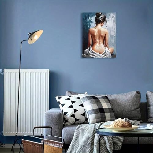 Peinture à l'huile sur toile d'art féminin de haute qualité décoration murale abstraite 30x45