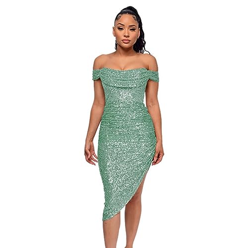 Robe d'invitée de mariage pour femmes élégante et scintillante pour vos soirées d'été