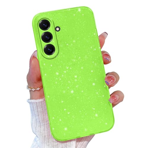 Coque Samsung A17 5G paillettes silicone souple vert 6.7 pouces