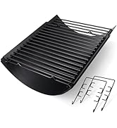 Hiorucet 15.5" - 26" Adjustable Ash Pan Drip Pan for Chargriller 5050 5650 2121 5072 3001 2828 28...