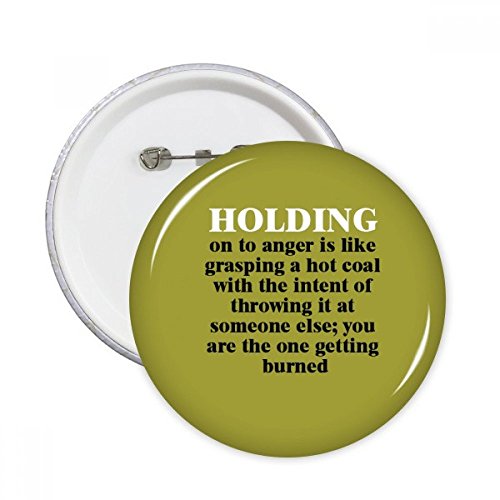 Citation Bouddha pins bouddhisme cadeau spirituel badge rond décoration veste