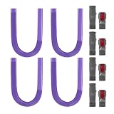 Tubo flessibile for pulizia sfiato asciugatrice, compatibile con Dyson, V7 V8 V10 V11 V12 V15 Kit flessibile for rimozione lanugine con bocchetta a lancia(Purple hose set C)