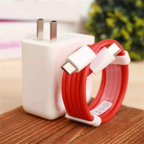 Warp65 65W Warp Wall Charger Adapter 10V6.5A For Oneplus 9 9 Pro 8T 8T Cyberpunk 2077 Nord, Warp30 Charger For Oneplus 8 Pro 8 7T 7T Pro 7T Pro Mclaren 7 Pro 6T Mclaren With 2M Dual Type-C Warp Cable #TOP2