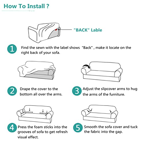 Orange Couch Cushion Covers, Fresh Fruits Stretch Sofa Slipcovers, 3D Print Spandex Non Slip Cover Loveseat Covers Furniture Protector With Elastic Bottom For Kids(1-Seater) #TOP6