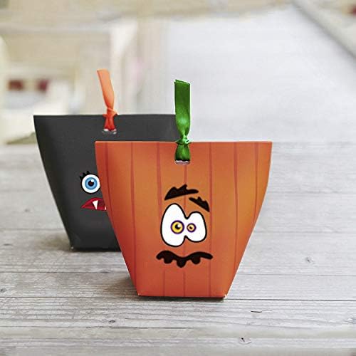 16 Sets Halloween Pumpkin Decorating Stickers, Jack-O-Lantern Face Decals Kit for Pumpkins and Squashes Pumpkin Face Stickers for Parties, Kids, School or Other Halloween-Themed Activities
