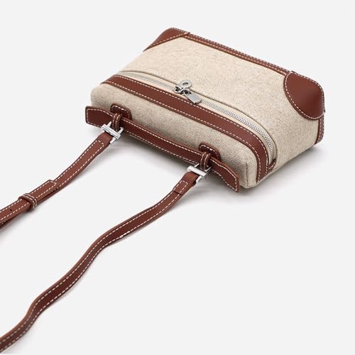 Image of Rejolly Small Crossbody Bag for Women Leather Top-Handle Pouch Purse Shoulder Handbag