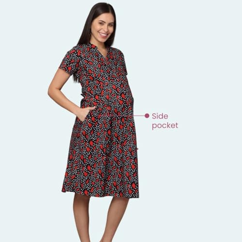 Image of Morph Maternity | Maternity Dresses for Women | Fits During Pregnancy & Post Pregnancy | Back Tie to Adjust
