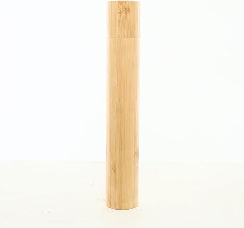 KYOTO ASANOHA Premium Bamboo Container | Cylindrical Case, Airtight Storage, Mul
