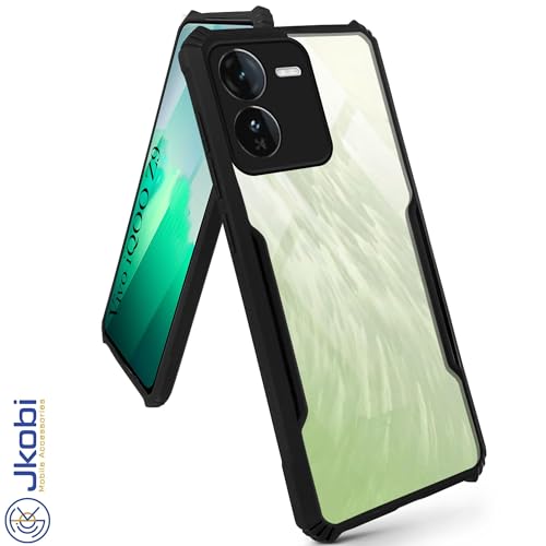 Image of Jkobi Back Cover Case for Vivo IQOO Z9 5G (Polycarbonate Clear Panel with Shockproof | Professional Black)
