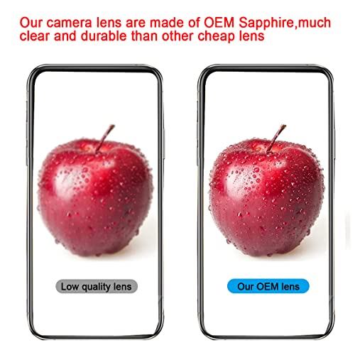 Phoupair Original Oem Back Rear Camera Glass Lens Replacement For Iphone 13 Pro And Iphone 13 Pro Max With Adhesive Preinstalled Includes Repair Tools Set #TOP5