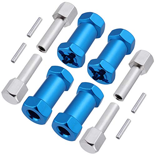 4-Pack Hobbypark Rc Wheel Spacers 12Mm Hex Drive Hubs Combiner Coupler Aluminum 25Mm Offset Extension For 1/10 Rc Crawler Car Parts (Blue) #TOP4