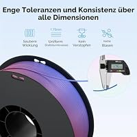 Creality Farbverlauf PLA Filament 1,75mm, Regenbogen Ender PLA+ 4kg Spule, Maßhaltigkeit ±0,02mm - Ideal für 3D-Drucker K1 K2 Ender Hi – Ansicht 5