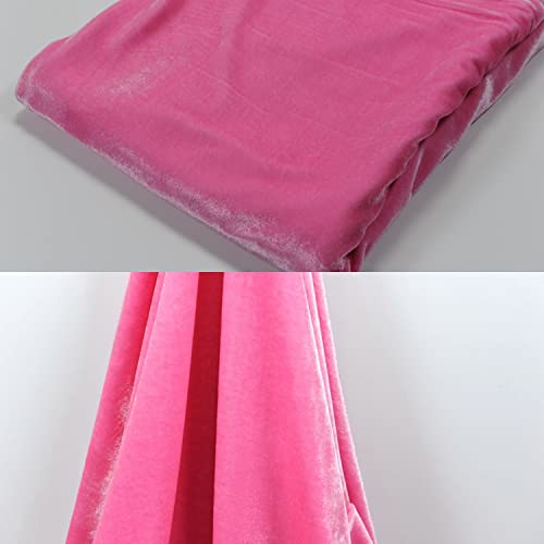 Premium 60-Inch Pink Spandex Velvet Fabric for Costumes, Apparel, Crafts & Sewing - Soft Touch, 1 Yard by Yard 5 Premium 60-Inch Pink Spandex Velvet Fabric for Costumes, Apparel, Crafts & Sewing - Soft Touch, 1 Yard by Yard - Image 4