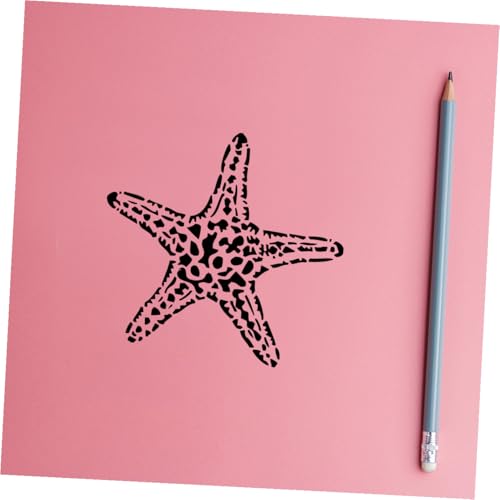 Plantillas de mar LOLIPPYY: 8 stencils de PET para decorar paredes 5