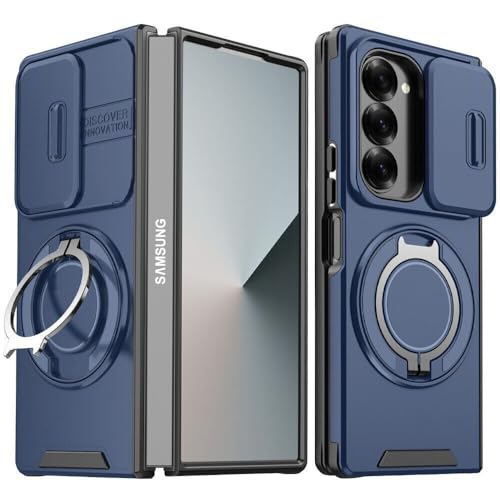 Coque Samsung Galaxy Z Fold 6 bleu antichoc pour visionner vos vidéos