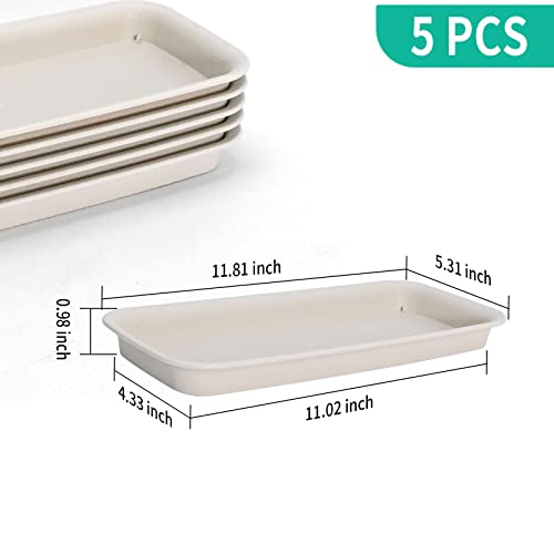 Uoienrt Rectangular Plastic Plant Saucers Tray thumb #2