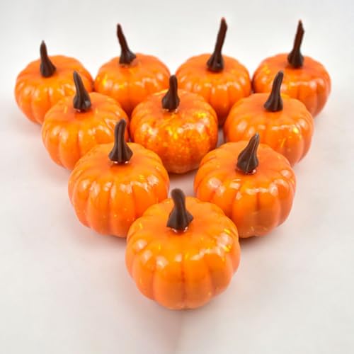 12 Pieces Foam Pumpkins, Simulation Modeling Compact Size DIY Surface Lightweight Halloween Pumpkins,Multi-Scenario Adaptation Reusable Easy to Clean Fall Decorations for Home Indoor Outdoor - image 5