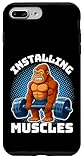 installazione muscoli gorilla weightlifting gym per ragazzi uomini custodia per iphone 7 plus/8 plus
