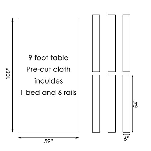 Cpba Competition/Mg-700 Worsted Professional Pool Table Cloth – Fast Speed High Accuracy Pre-Cut Bed And Rails ([Competition Grade] Tournament Blue, 8' Oversize Pool Table) #TOP2