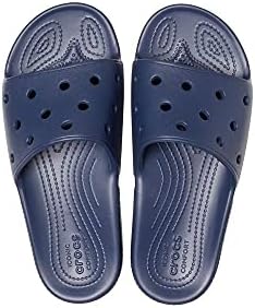 Crocs Unisex Classic Slide Sandals, Navy, 6 Men/8 Women | Image 3