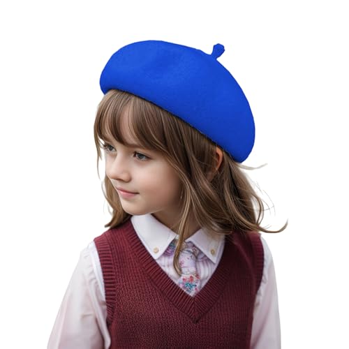 TopTie Kids 80% Wool French Beret Artist Beret Hat for 2-10 Years Old