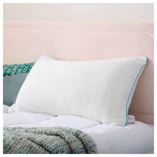 LinenSpa Shredded Memory Foam Pillow with Gel Memory Foam,White Queen