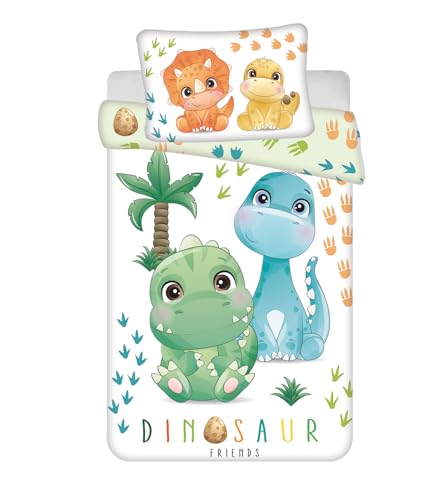 Jerry Fabrics Baby Bettwäsche Dinosaurier Friends Triceratops...